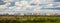 Panorama of St. Petersburg. The line of houses on the horizon.
