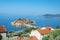 panorama of st. stephan\'s peninsula, travel to the pearl of the Adriatic - Montenegro