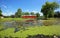 Panorama with Staats Mill covered bridge