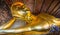 Panorama of statue of Reclining Buddha in temple Wat Pho, Bangkok