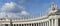 Panorama of the Statues in Saint Peters Square Vatican City, Rome