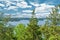 Panorama in Stockholm archipelago. Photo of swedish nature. Scandinavia.