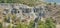 Panorama of stone dolls pillars valley of Kuklica