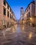 Panorama of Stradun Street in the Morning, Dubrovnik, Dalmatia,