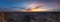 Panorama sunrise from Moonscape Overlook Utah
