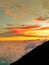 The Panorama of sunset Indonesian mountain