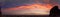 Panorama sunset late evening Phoenix,Arizona