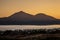 Panorama of Sunset in Milos bay