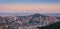 Panorama of Sunset at Seoul, South Korea