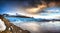 Panorama of the Svinafellsjokul glacier in Iceland