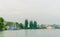 Panorama of the swiss city Rorschach situated on the bodensee lake...IMAGE