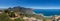 Panorama of Table Mountain and 12 Apostles in Cape Town