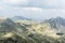 Panorama of Tatra on a cloudy day