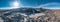 Panorama, Tatra mountains in winter from a bird\\\'s eye view Zakopane in Poland