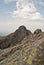 Panorama of Tatry Mts. peak from Orla Perc hiking trail