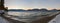 Panorama of Teletskoye lake in the morning 2