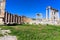 Panorama of Temple of Juno in Dougga, Tunisia