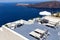 Panorama terrace above Santorini caldera