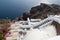 Panorama terrace of Santorini caldera