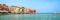 Panorama of th venitian habor of Chania in Crete Greece