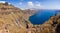 Panorama of Thira in Santorini island, Greece