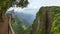 Panorama of Tianmenshan nature park - China