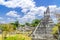 Panorama of Tikal Maya temple ruins