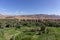 Panorama of Tinghir city in Morocco. Tinghir is an oasis on the