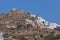 Panorama to Chora town in Ios Island, Greece