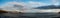 Panorama of Torquay in the sunset time