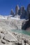 Panorama of the Torres del Paine.