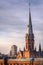 Panorama of Torun, old medieval town in Poland.