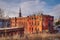 Panorama of Torun, old medieval town in Poland.