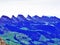 Panorama towards the Alpine peaks in the Churfirsten mountain chain