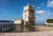 Panorama of the Tower of Belem near Lisbon