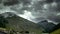 panorama of the town of Livigno, a mountain village in Valtellina