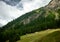 panorama of the town of Livigno, a mountain village in Valtellina