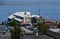 Panorama of the Town of Port Angeles on the Olympic Peninsula at the Puget Sound, Washington
