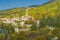 Panorama of the town of Sisteron with a church in the Alpes-de-Haute-Provence department