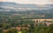 Panorama of the town of SobieszÃ³w (Jelenia GÃ³ra district) on a beautiful summer day