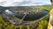 Panorama of Traben Trarbach town, Middle Moselle River, Germany