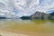 Panorama of the Traunsee and the mighty Traunstein in the Salzkammergut