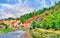 Panorama of Trebic, a UNESCO world heritage site in Czech Republic