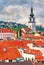 Panorama of Trebic, a UNESCO world heritage site in Czech Republic