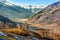 Panorama trentino alto adige val venosta church mountain winter