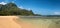 Panorama of Tunnels beach on the north shore Kauai