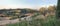 Panorama of a Tuscan sunset landscape2