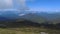 Panorama of the Ukrainian Carpathians on a sunny day from Hoverla.