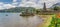 Panorama of the Ulun Danu temple on Bali