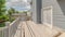 Panorama Under construction deck on modern two storey home